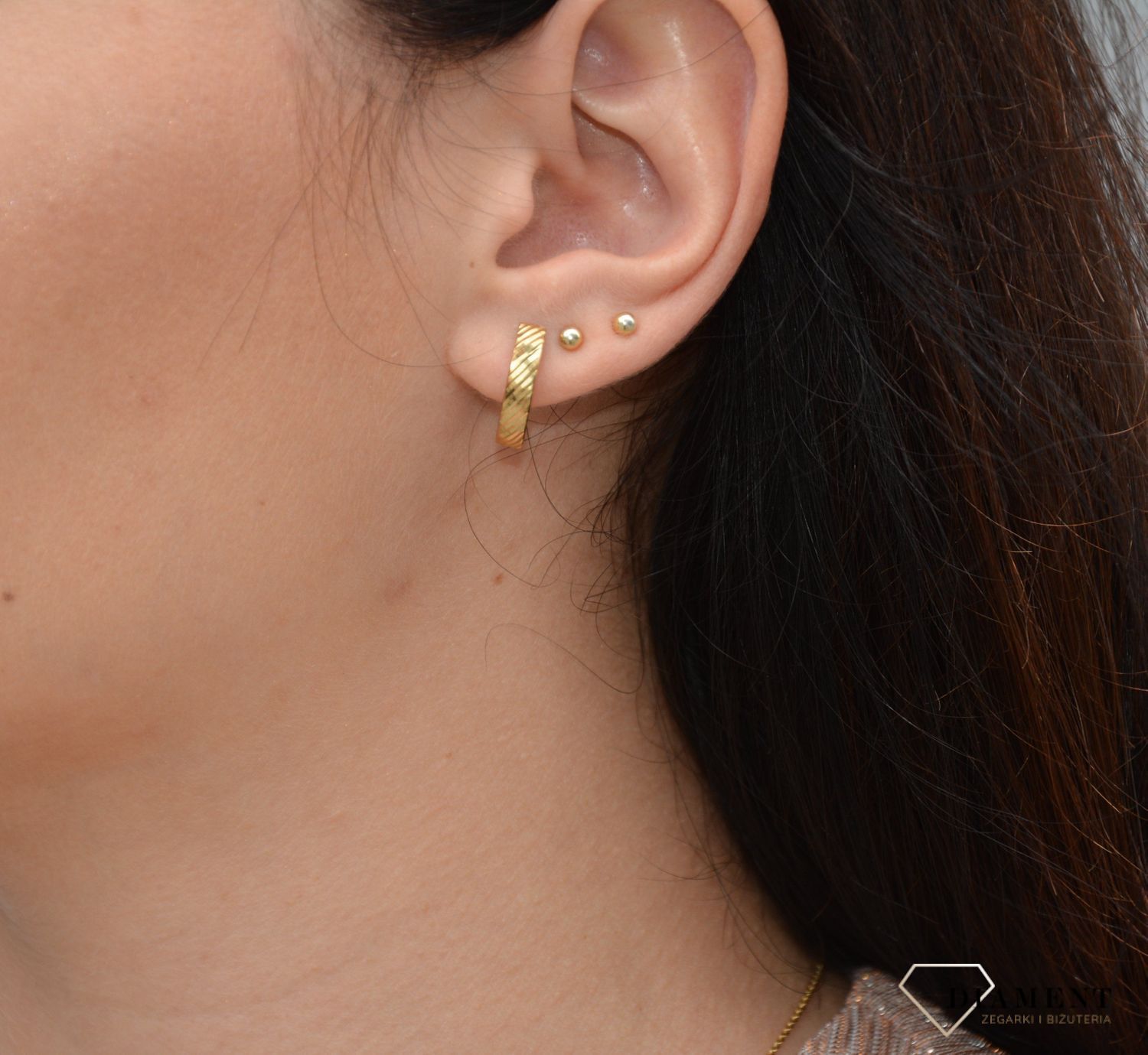 Złote kolczyki próby 333 'ponadczasowy wzór'.jpg