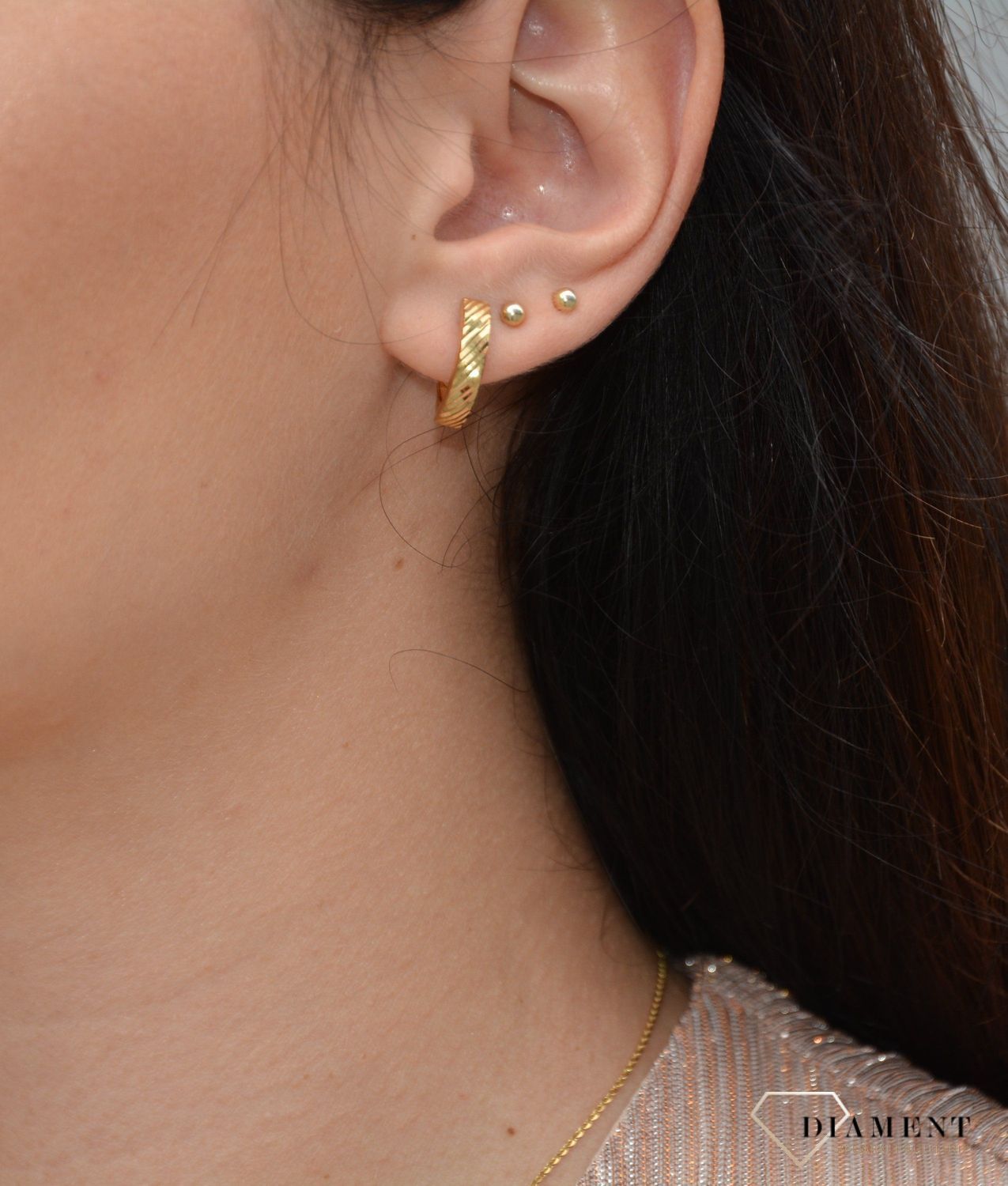 Złote kolczyki próby 333 'ponadczasowy wzór'.jpg