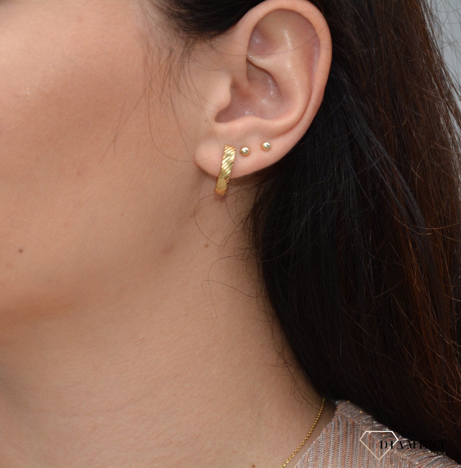 Złote kolczyki próby 333 'ponadczasowy wzór'.jpg