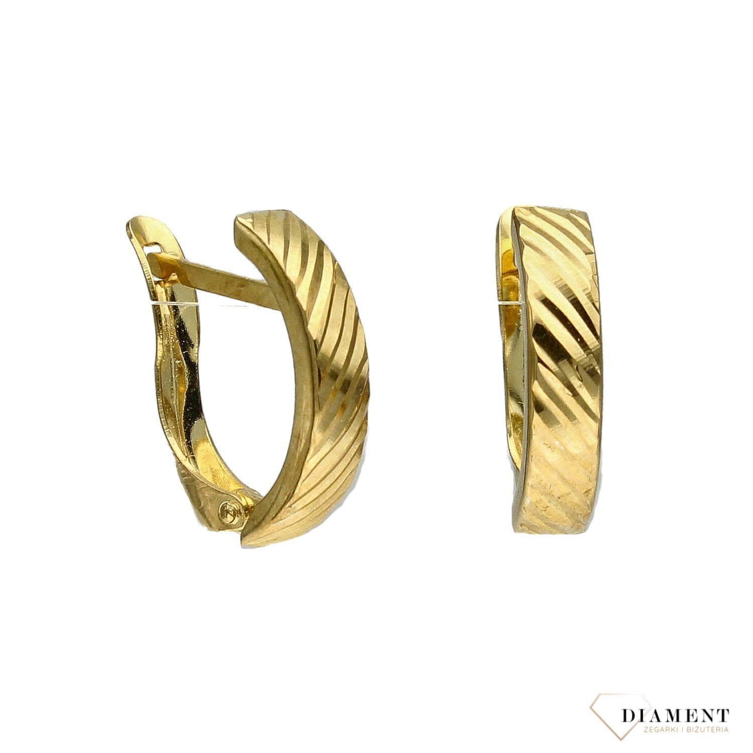 Złote kolczyki próby 333 'ponadczasowy wzór'.jpg