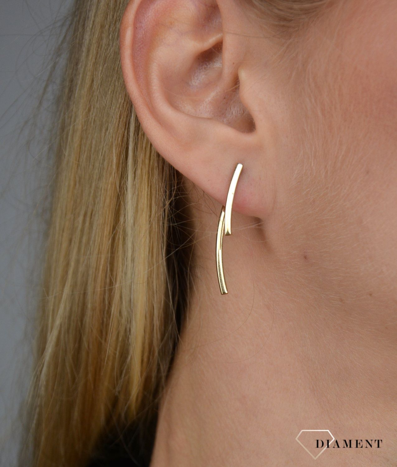 Złote kolczyki 333 sztywne patyczki.jpg