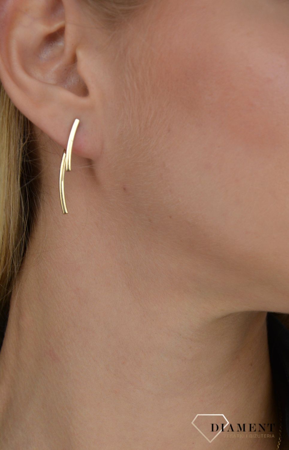 Złote kolczyki 333 sztywne patyczki.jpg