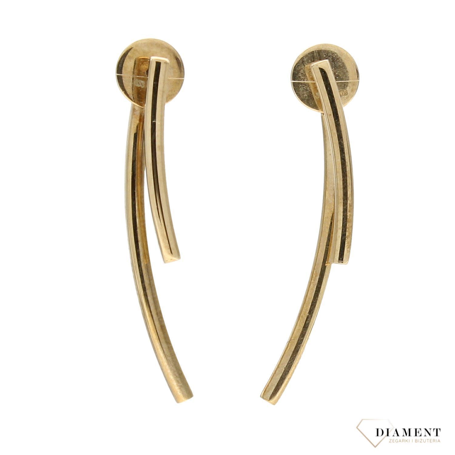 Złote kolczyki 333 sztywne patyczki.jpg