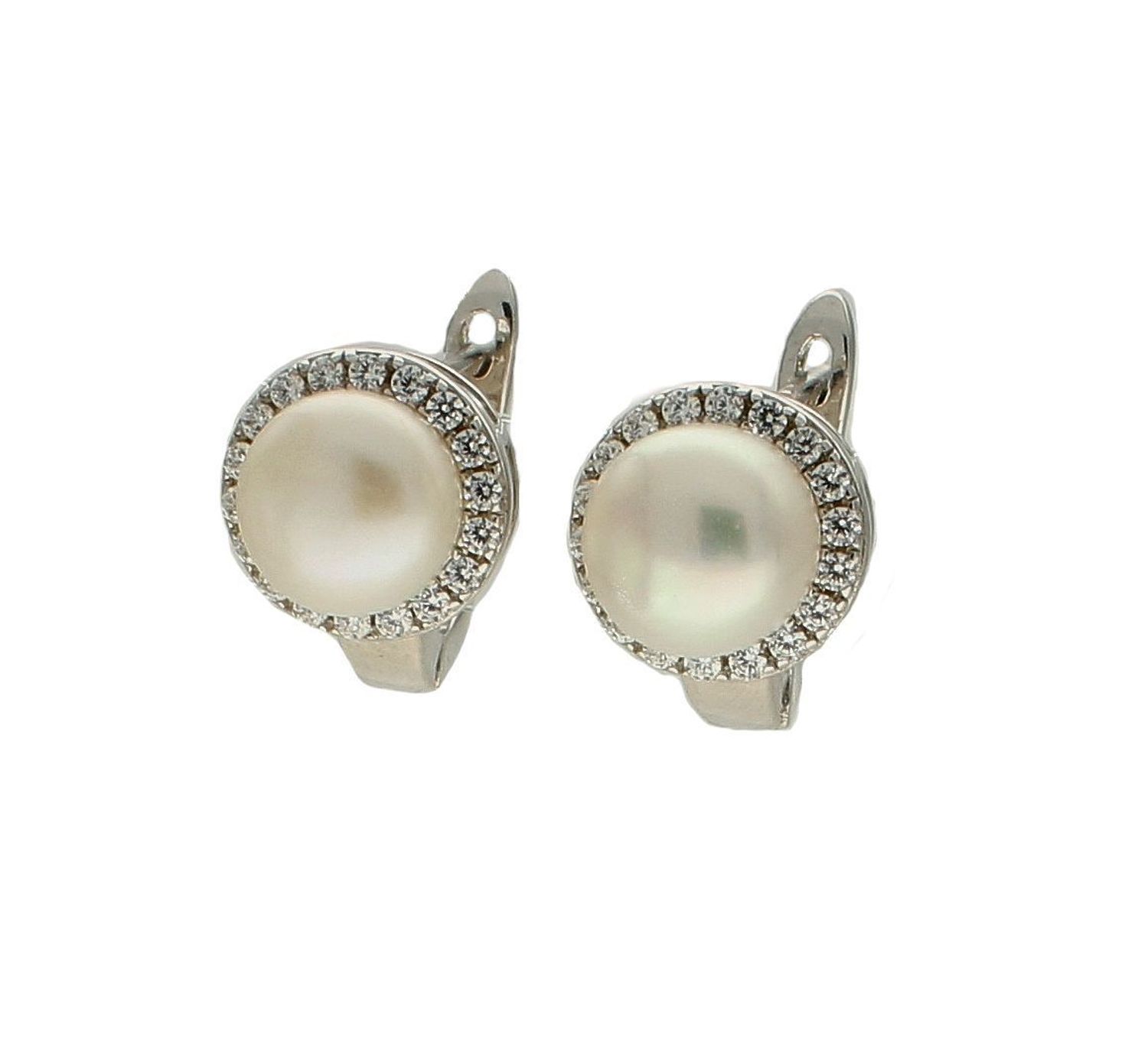 Srebrne kolczyki wiszące perełki 925 KLC-000000-601-925.jpg