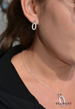 Kolczyki długie ze srebra Dall'Acqua. Kolczyki srebrne w Sklepie z Biżuterią zegarki-diament.pl.Piękna i Elegancka Kolczyki dla Kobiet (3).JPG