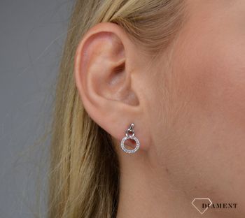 Kolczyki długie ze srebra Dall'Acqua. Kolczyki srebrne w Sklepie z Biżuterią zegarki-diament.pl.Piękna i Elegancka Kolczyki dla Kobiet.Prawdziwe Srebro (2).JPG