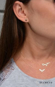 Złote gładkie 333 kolczyki pół kulki KLC-000000-680-333. Kolczyki złote w Sklepie z Biżuterią zegarki-diament (1).JPG