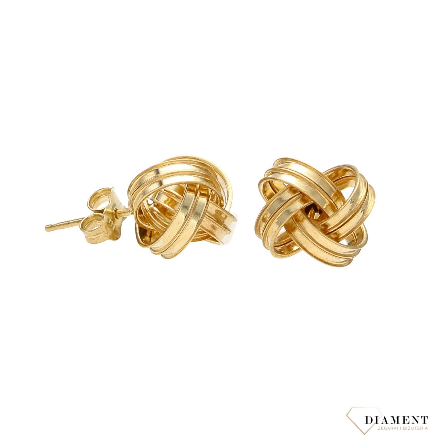 Złote kolczyki 333 kule ażurowe.jpg