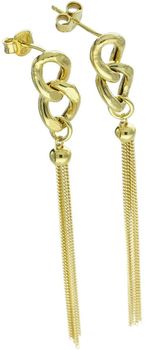 Kolczyki Damskie Srebrne KM27267Z – Długie Wiszące Łańcuszki, Zapięcie na Sztyft.jpg