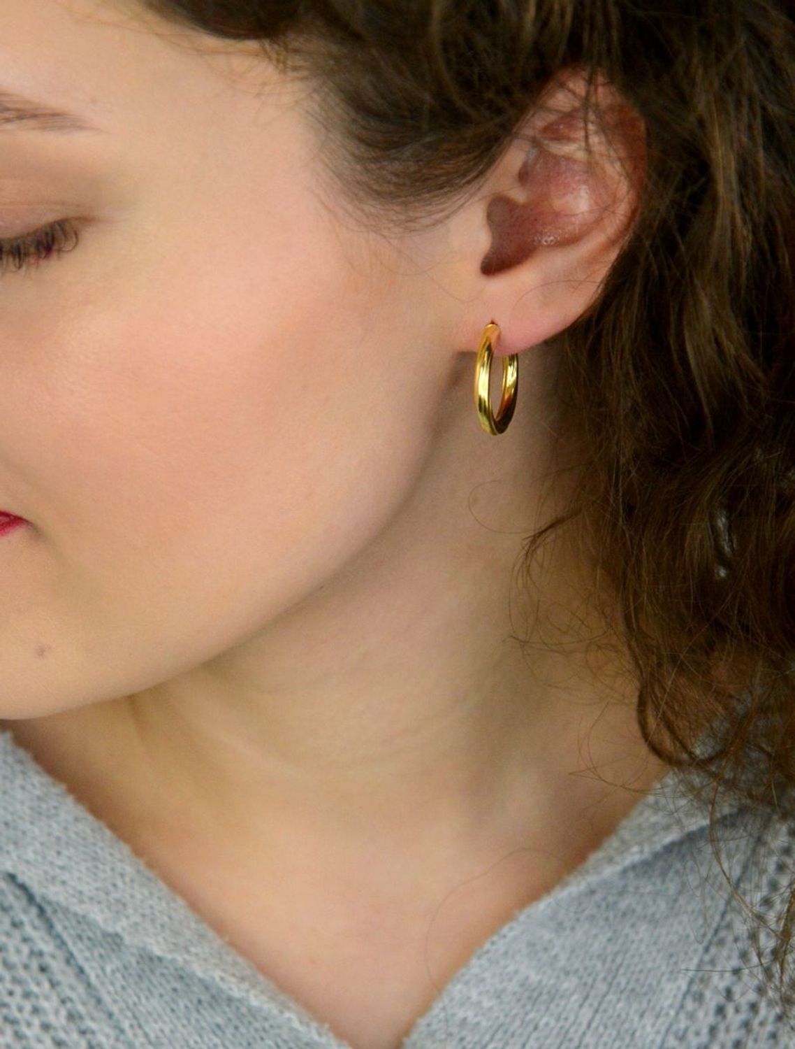 Kolczyki Damskie Srebrne Pozłacane KM2738115Z – Skręcone Koła, Zapięcie Kreol.jpg