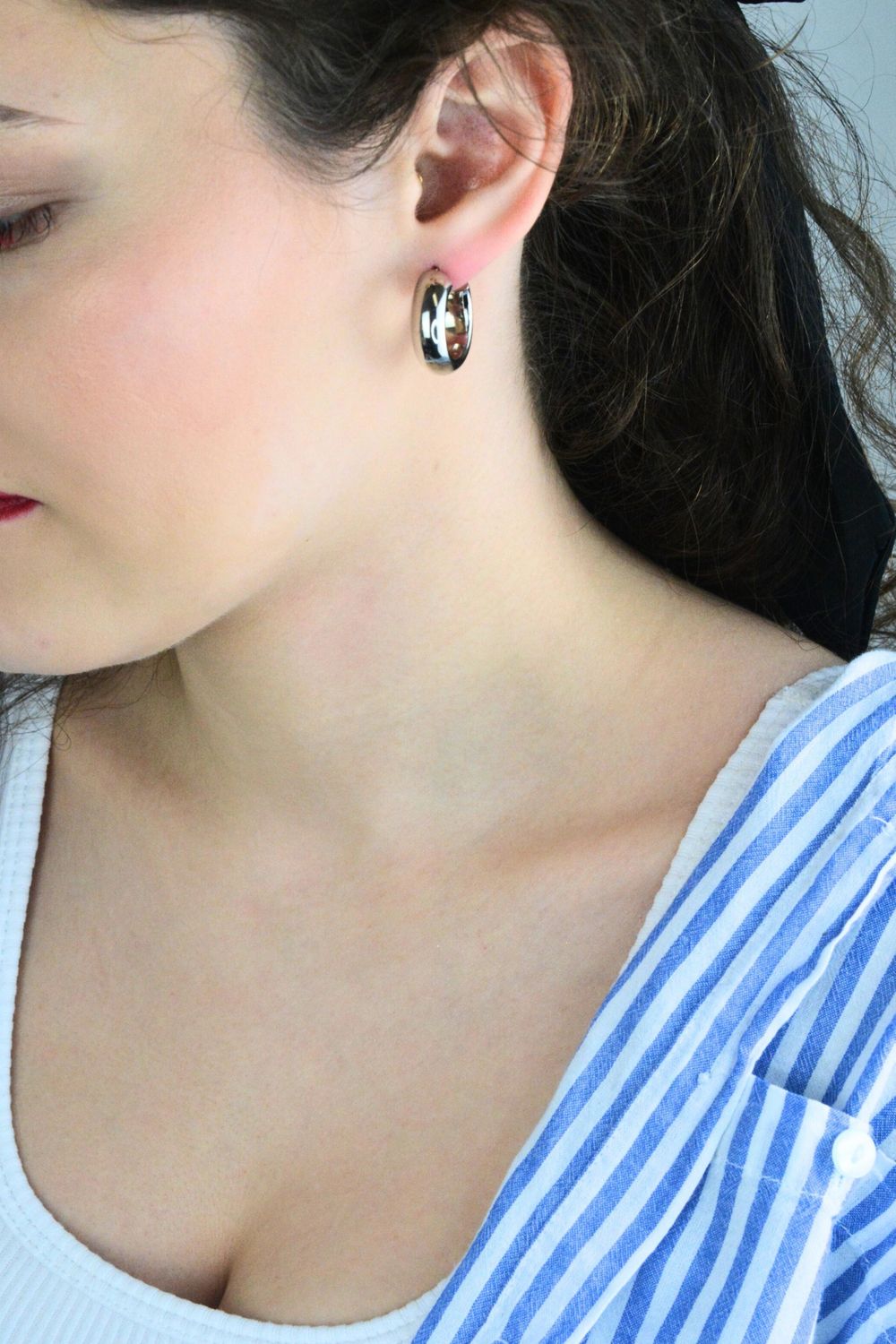 Kolczyki Damskie Srebrne KM2788615 – Klasyczne Koła, Zapięcie Kreol,.jpg