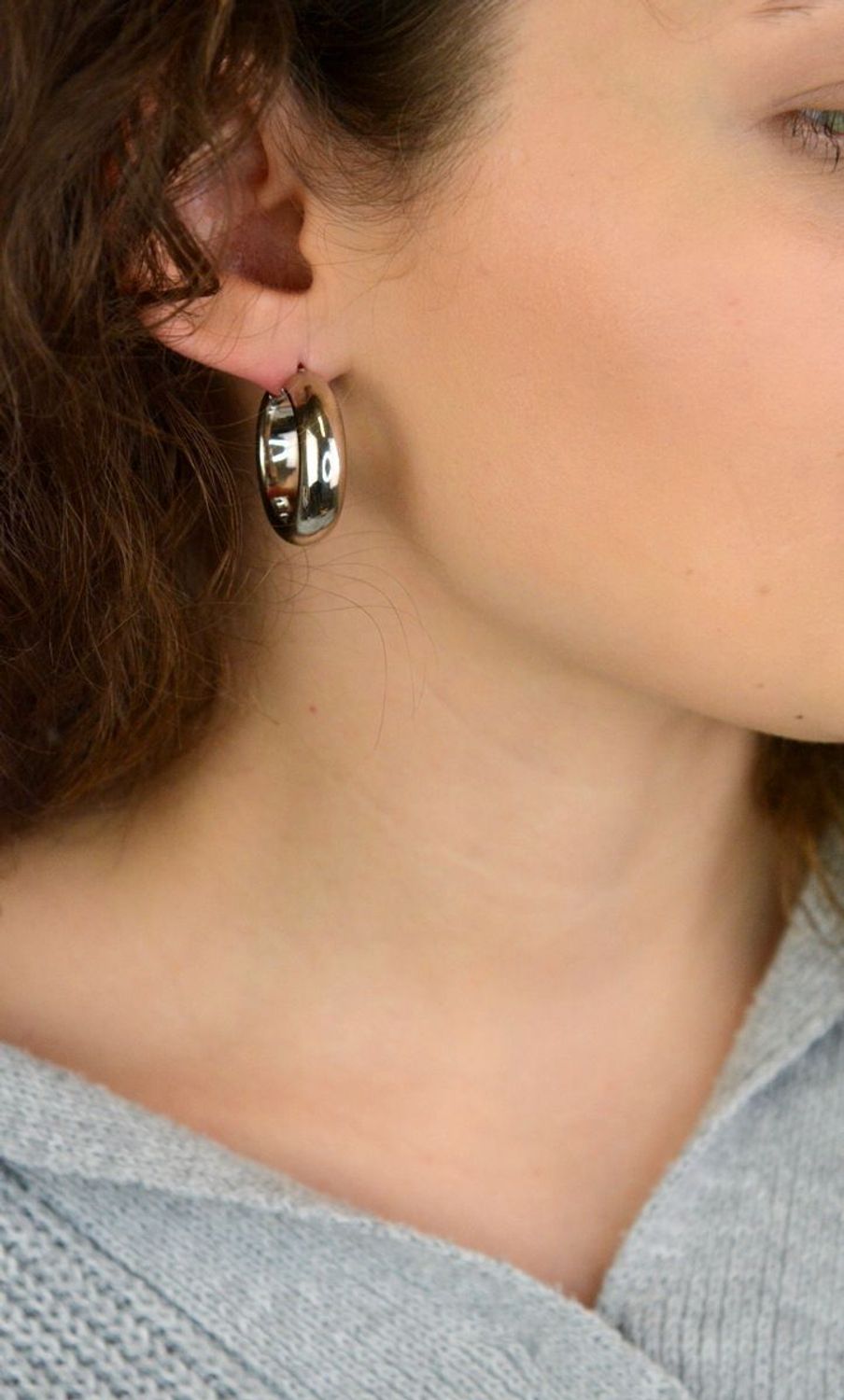 Kolczyki Damskie Srebrne KM2788620 – Gładkie Koła, Zapięcie Kreol.jpg