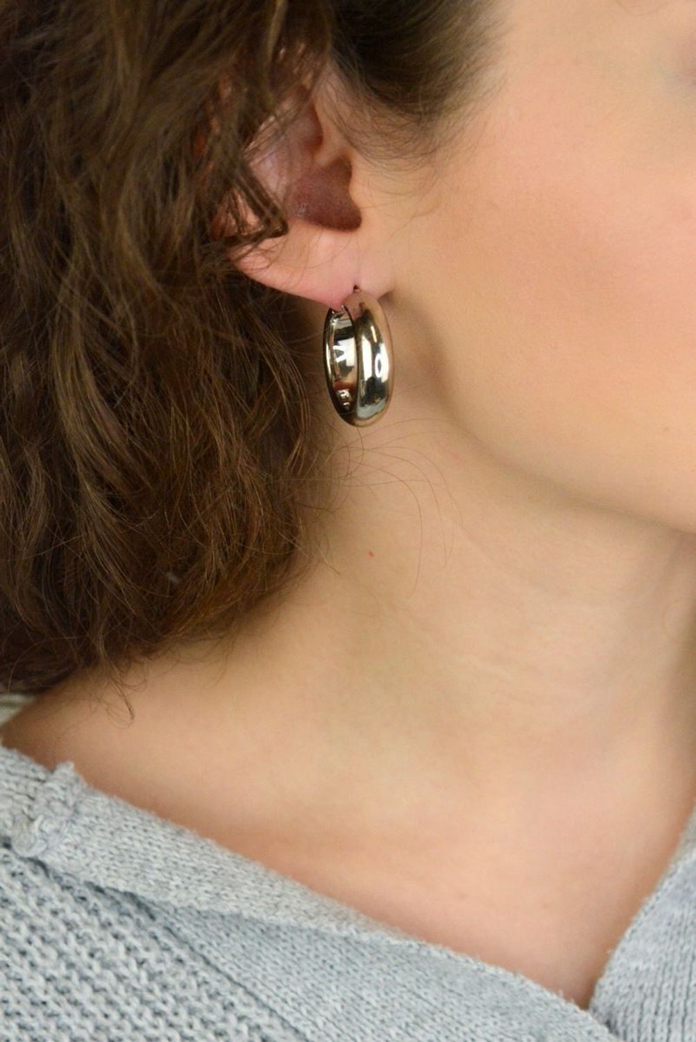 Kolczyki Damskie Srebrne KM2788620 – Gładkie Koła, Zapięcie Kreol.jpg