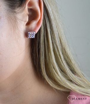 Kolczyki srebrne Swarovski Spark AURORE BOREALE Studs KMESH3AB (1).JPG