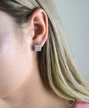 Kolczyki srebrne Swarovski Spark AURORE BOREALE Studs KMESH3AB (3).JPG