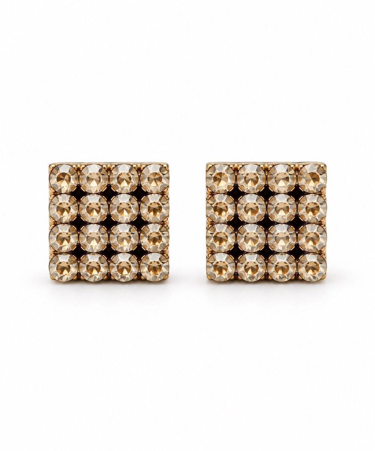 Kolczyki srebrne kwadraty z kryształami Swarovski Golden Shadow 925 – 1 cm cyrkonie.jpg