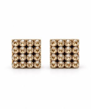 Kolczyki srebrne kwadraty z kryształami Swarovski Golden Shadow 925 – 1 cm cyrkonie.jpg