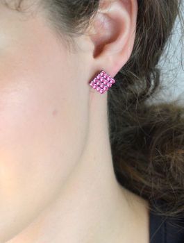 Kolczyki srebrne różowe Swarovski Studs KMESHLR ✓ Kolczyki srebrne Swarovski Damskie w Sklepie z Biżuterią zegarki-diament.pl✓Piękne i Eleganckie Kolczyki dla Kobiet✓Prawdziwe Srebro✓Darmowa wysyłka✓ (2).JPG