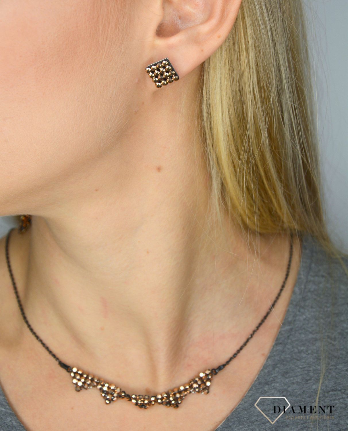 Kolczyki Mesh Studs KMESHRG.jpg