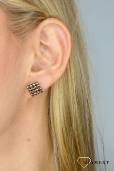 Kolczyki srebrne Swarovski Spark Mesh Studs KMESHRG✓ Kolczyki srebrne Swarovski Damskie w Sklepie z Biżuterią zegarki-diament (3).JPG