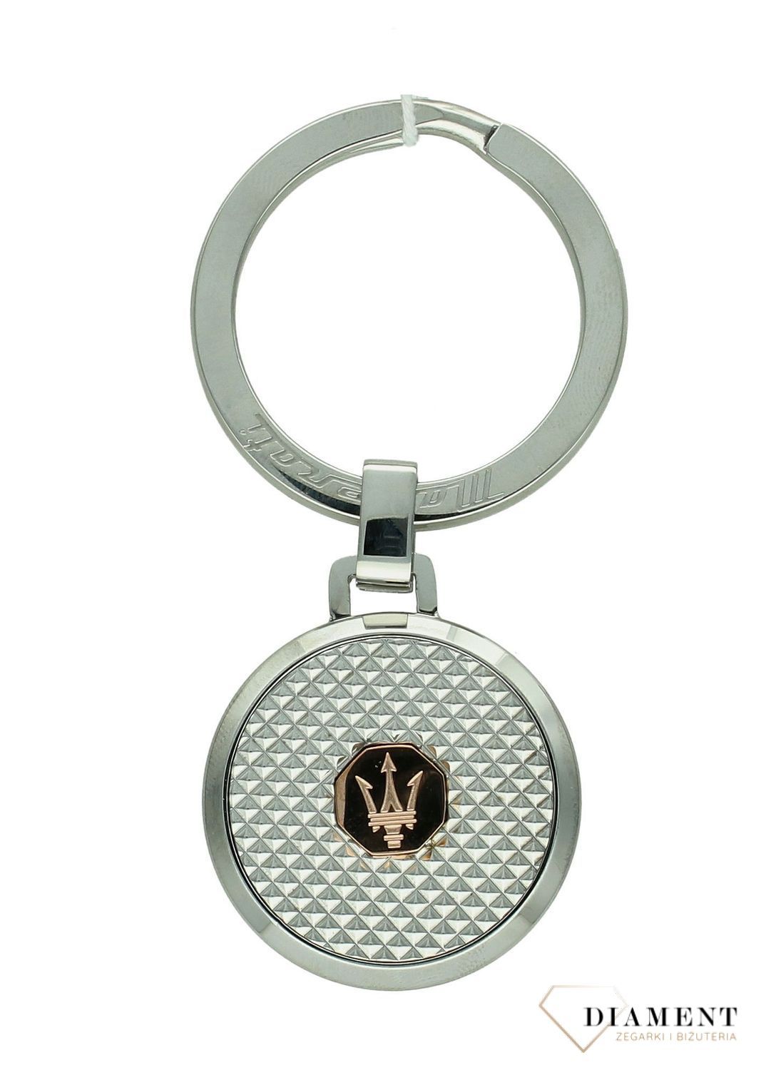 Brelok stalowy Maserati grawerowane kółko z logo KMU2230101.jpg
