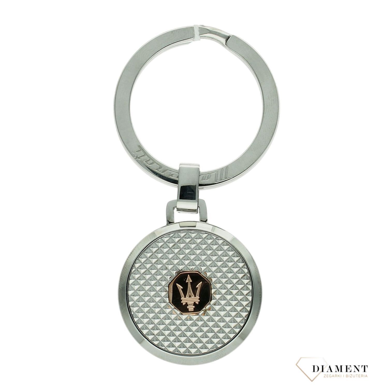 Brelok stalowy Maserati grawerowane kółko z logo KMU2230101.jpg