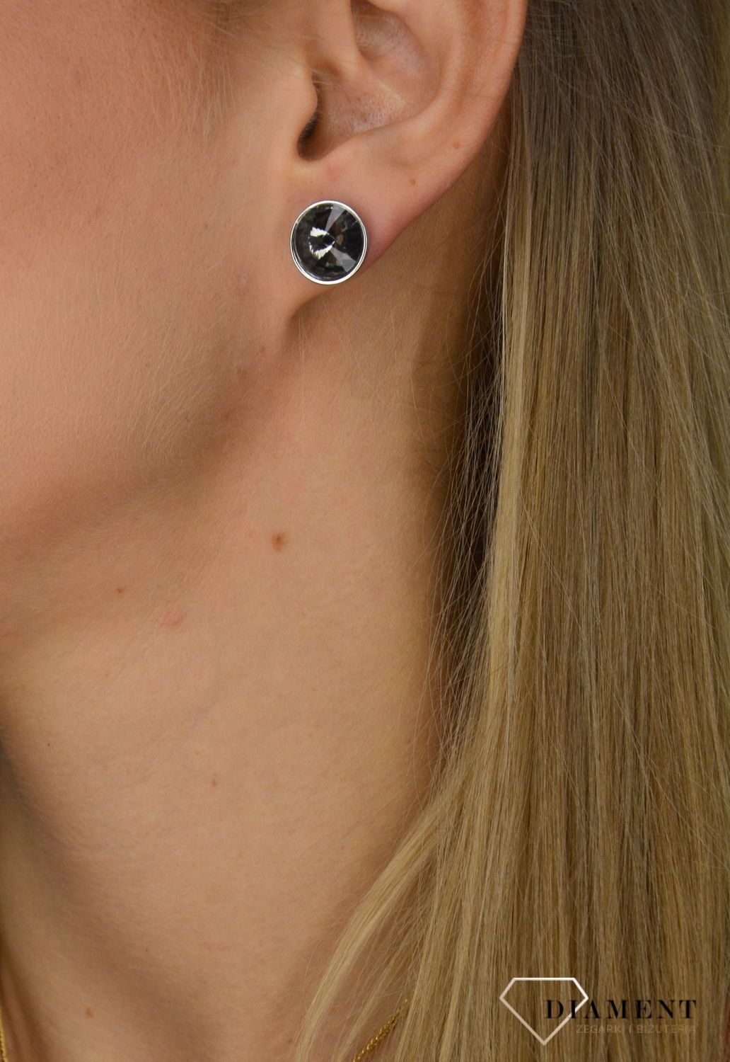 Kolczyki damskie BY DZIUBEKA czarna cyrkonia KOLBOHO005201300.jpg