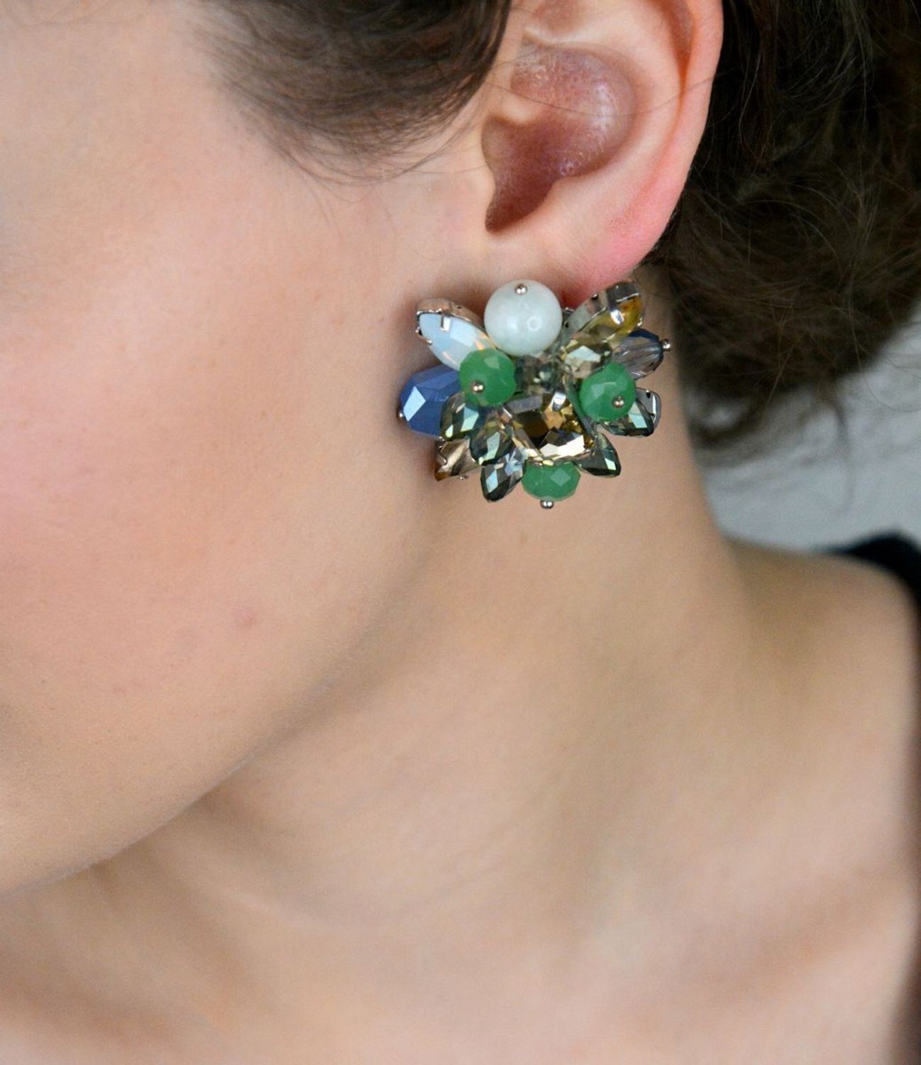 Klipsy duże kwiaty w kryształki by dziubeka KOLMAYA053508200.jpg