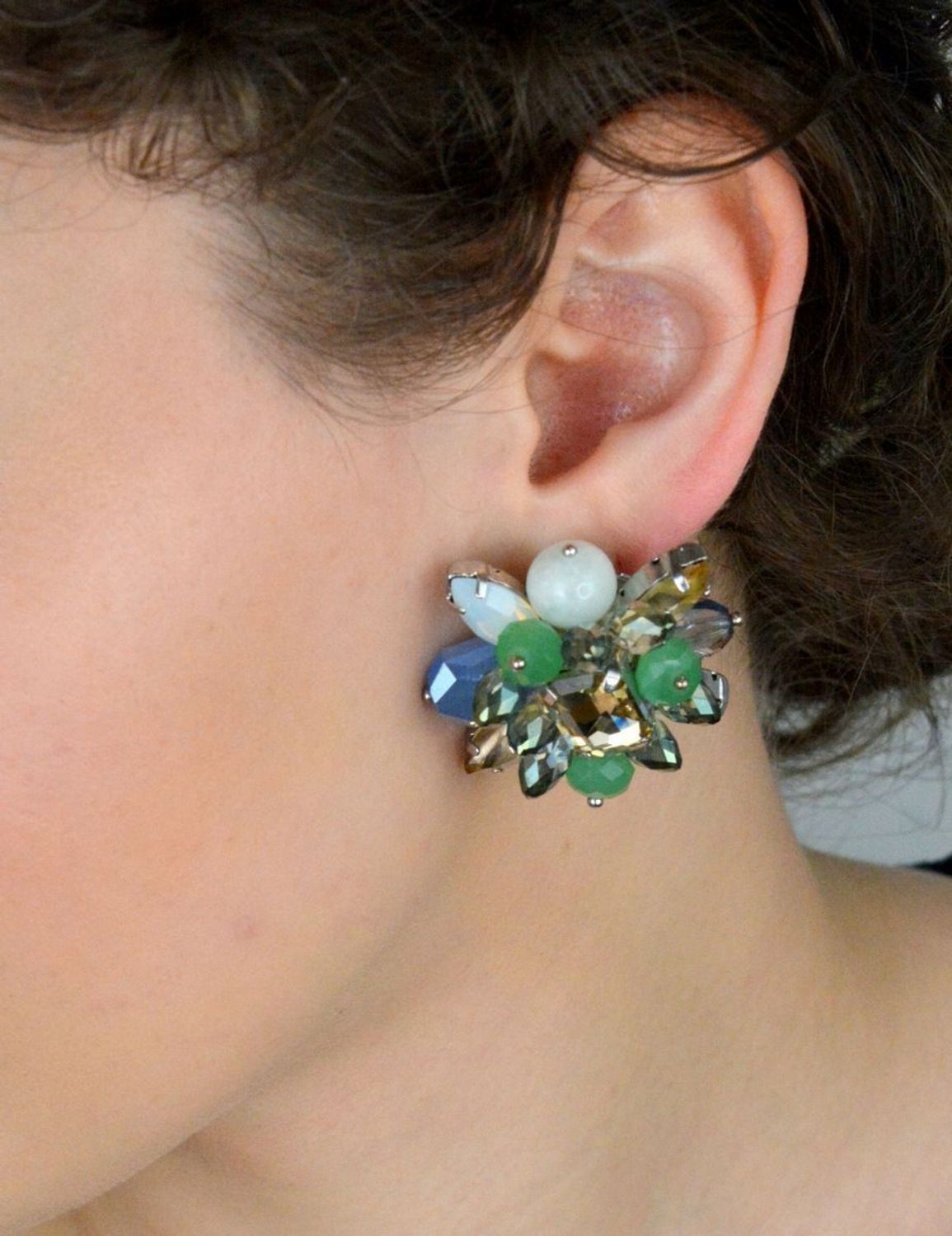 Klipsy duże kwiaty w kryształki by dziubeka KOLMAYA053508200.jpg