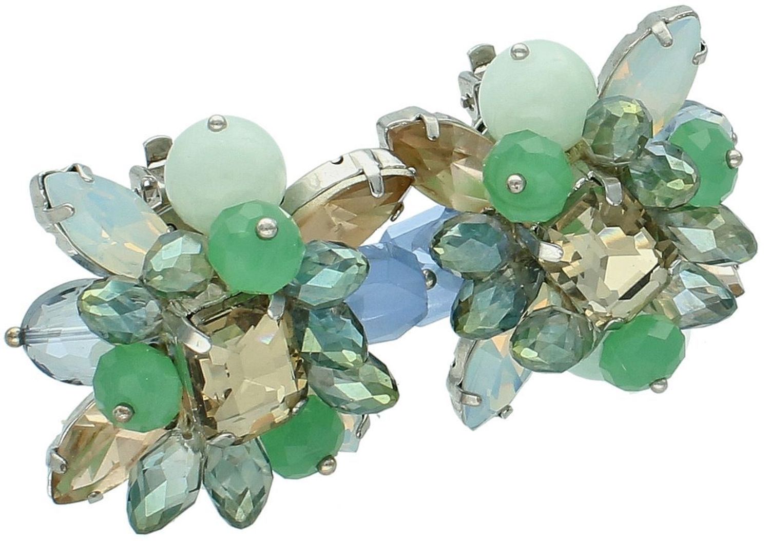 Klipsy duże kwiaty w kryształki by dziubeka KOLMAYA053508200.jpg