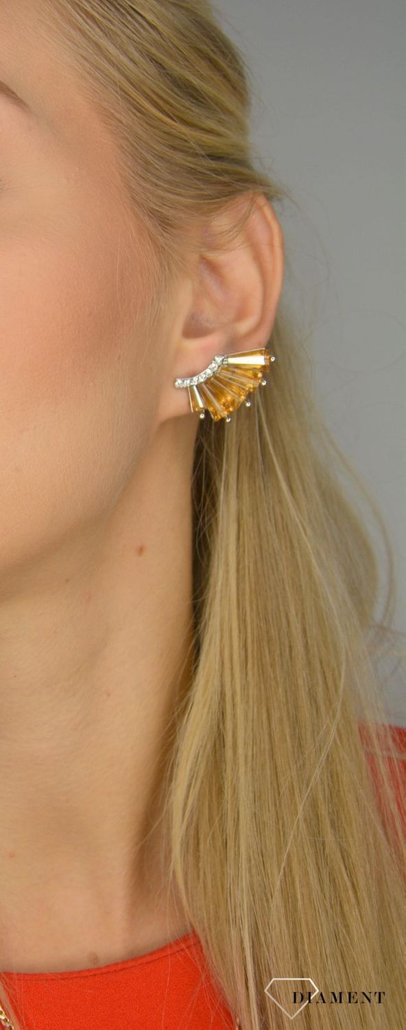 Kolczyki damskie nausznice BY DZIUBEKA z cyrkonią KOLSHIN038402200.jpg