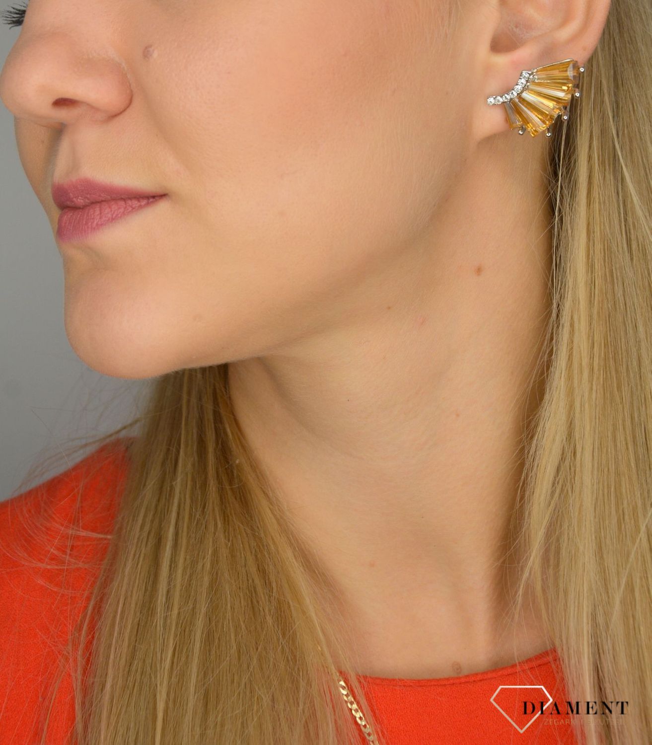 Kolczyki damskie nausznice BY DZIUBEKA z cyrkonią KOLSHIN038402200.jpg