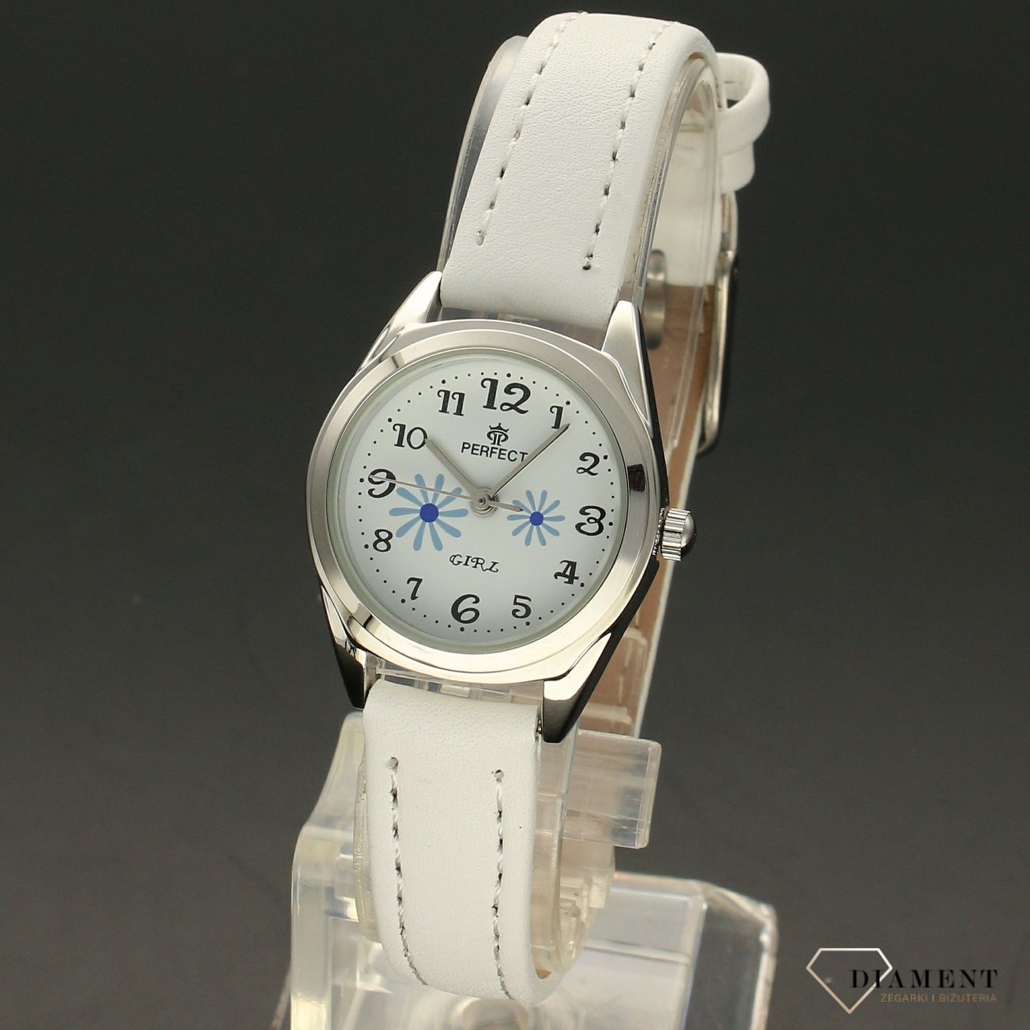 Zegarek ⌚  na komunię dla dziewczynki Perfect ' Niebieska Stokrotka ' KOMUNIA-01  (1).jpg