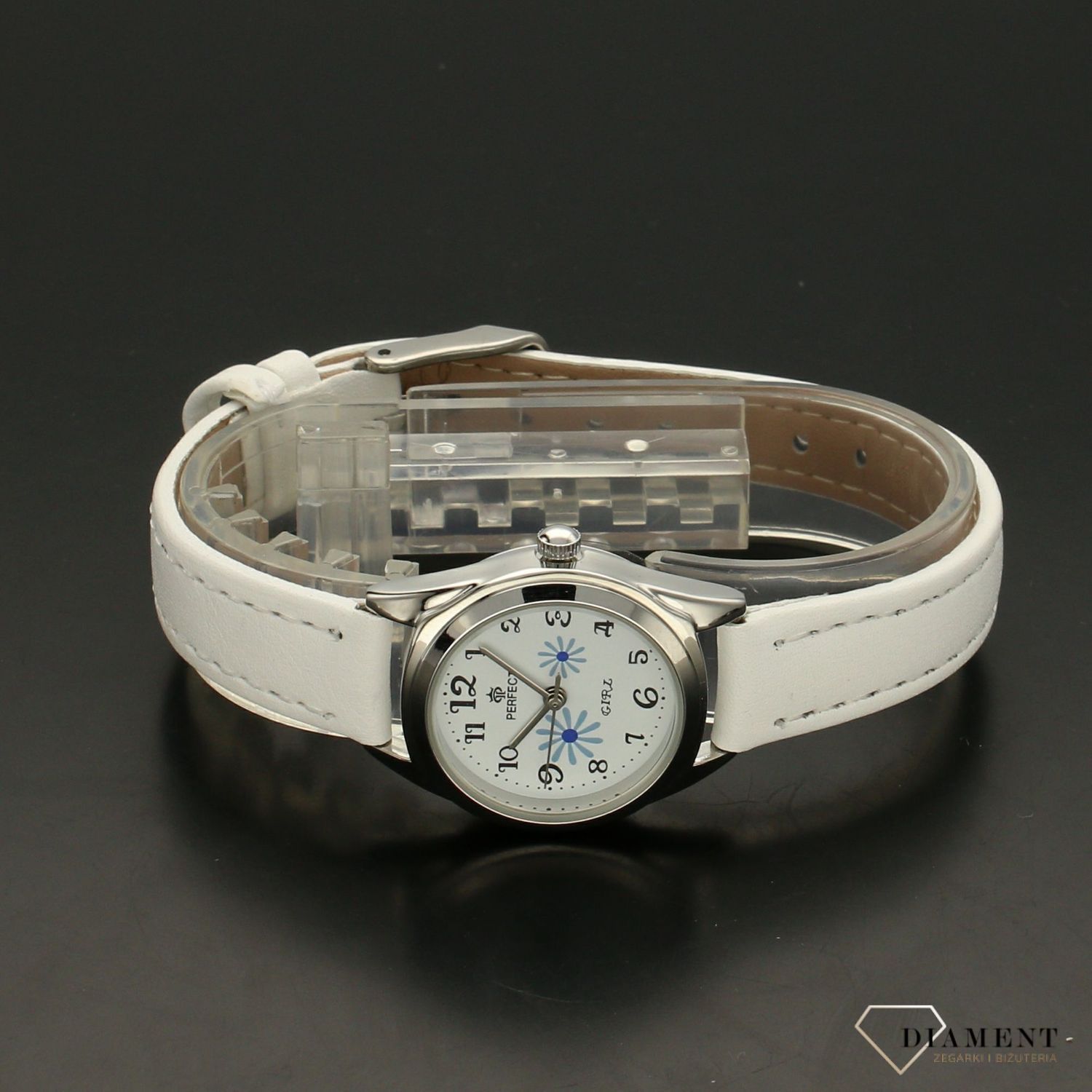 Zegarek ⌚  na komunię dla dziewczynki Perfect ' Niebieska Stokrotka ' KOMUNIA-01  (1).jpg
