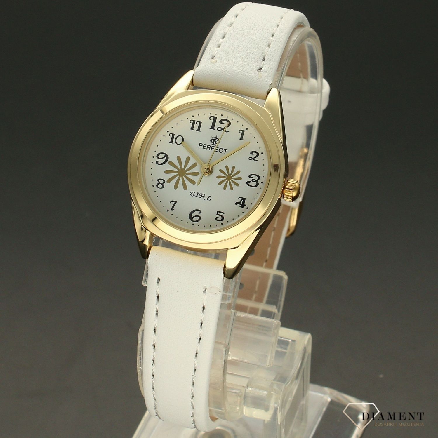 Zegarek na komunię dla dziewczynki Perfect ' Złota Stokrotka ' KOMUNIA-02 (1).jpg