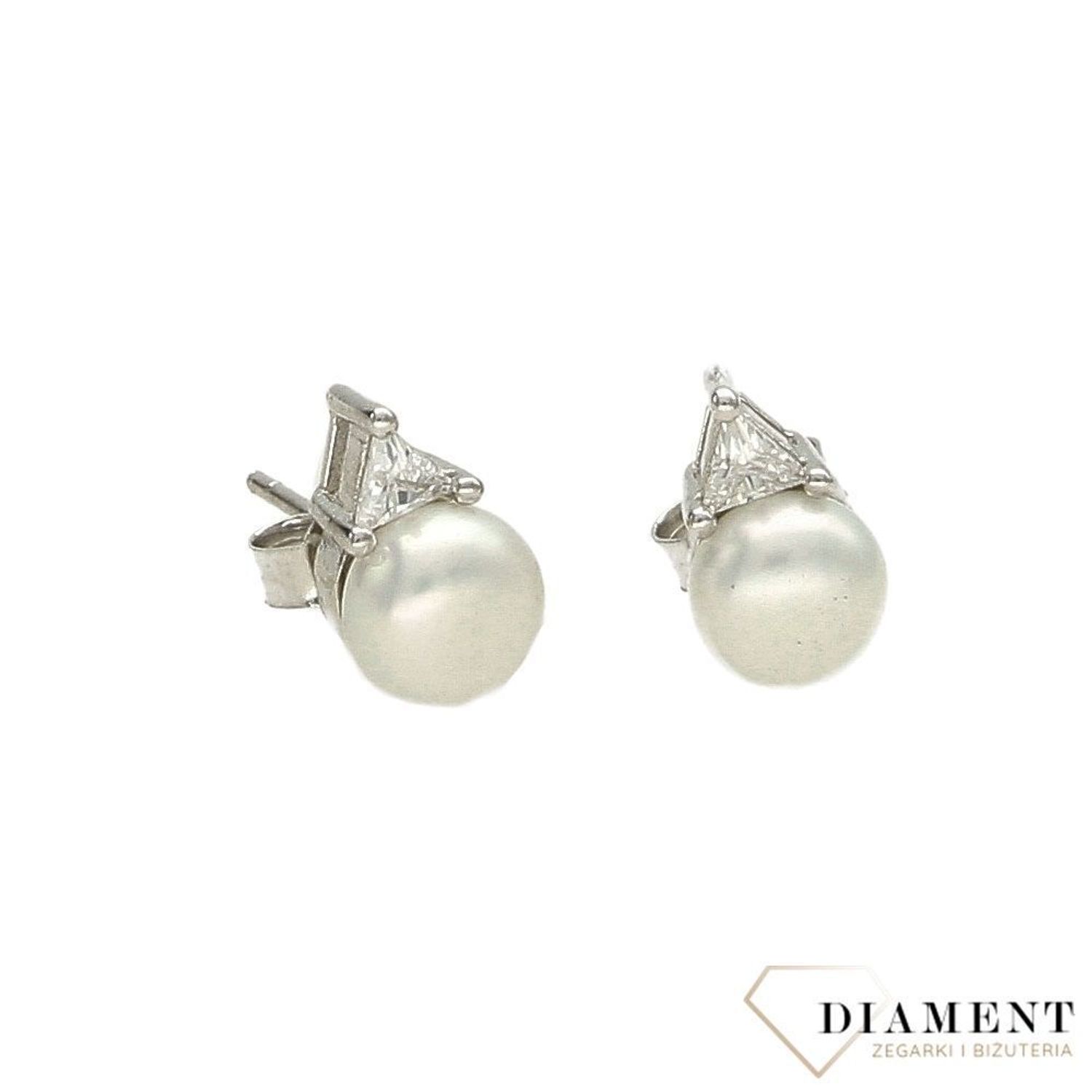 Komplet srebrnej biżuterii kolczyki i zawieszka z perełką  (1).jpg