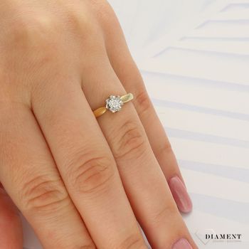Pierścionek złoty DIAMENT 585, złoto z diamentem KR-68102.jpg