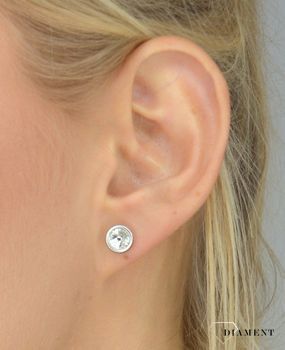 Kolczyki Srebrne Swarovski Tiny Bonbon Studs Crystal KR1122SS29C to piękne kolczyki z kryształami Swarovskiego (1).JPG