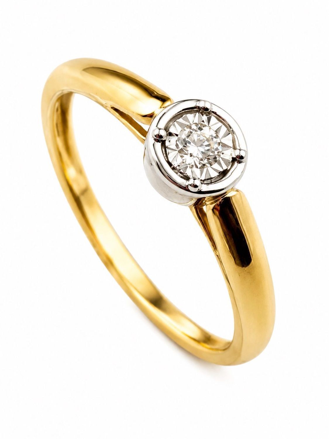 Pierścionek damski złoty 585 Lśniąca dama 0,08 ct KR217505Y rozmiar 16 Au.jpg