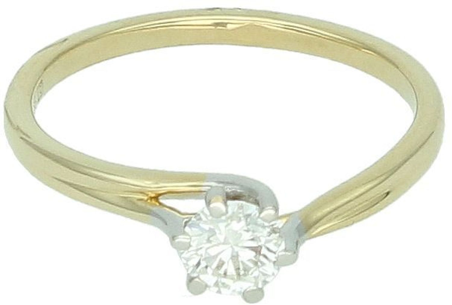 Złoty pierścionek damski z brylantem 0,30 ct HSI – KR33370Y, rozmiar 11, próba 585, Au.jpg