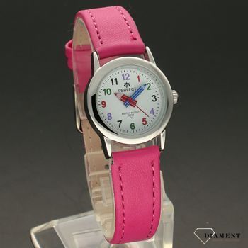 Zegarek dla dziewczynki Perfect ' Kolorowe kredki 2 ' Zegarek dla dziewczynki na komunię. Zegarek do nauki godzin.  (1).jpg