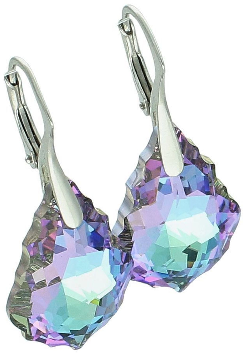 Kolczyki srebrne 925 z wielobarwnymi kryształkami – KS6090VL, bigiel angielski.jpg