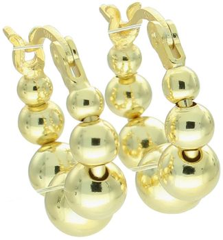 Kolczyki Damskie Srebrne Pozłacane 925 – Koła z Polerowanych Kuleczek, Zapięcie Kreol Ag'.jpg