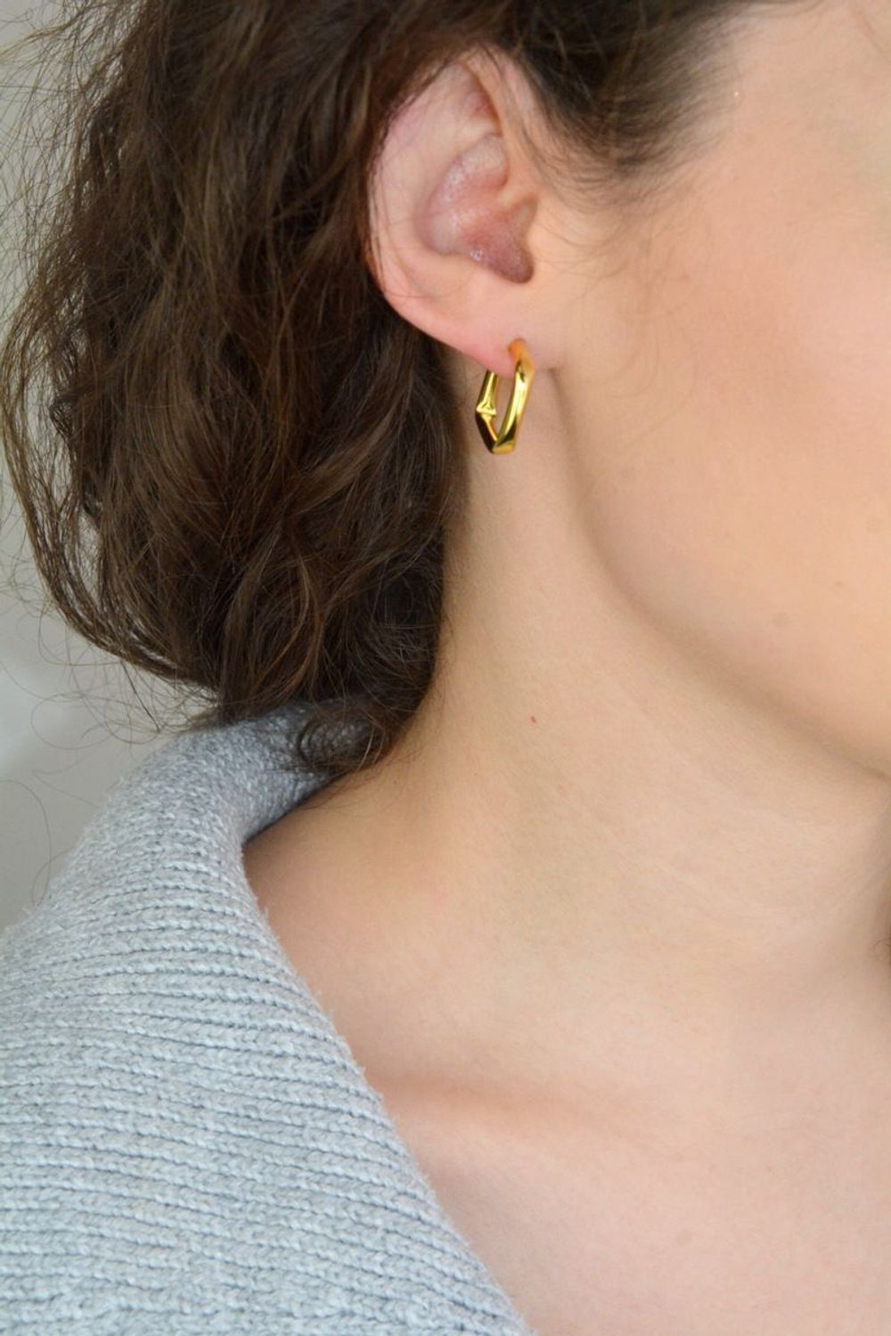 Kolczyki Damskie Srebrne Pozłacane KSR1897Z – Geometryczne Kwadraty, Zapięcie na Sztyft.jpg