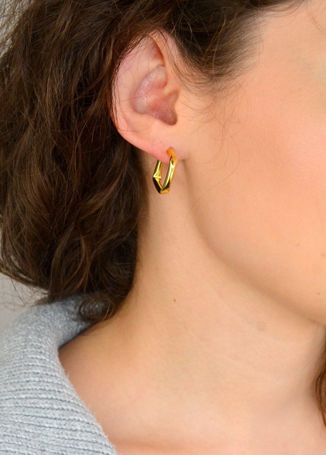 Kolczyki Damskie Srebrne Pozłacane KSR1897Z – Geometryczne Kwadraty, Zapięcie na Sztyft.jpg