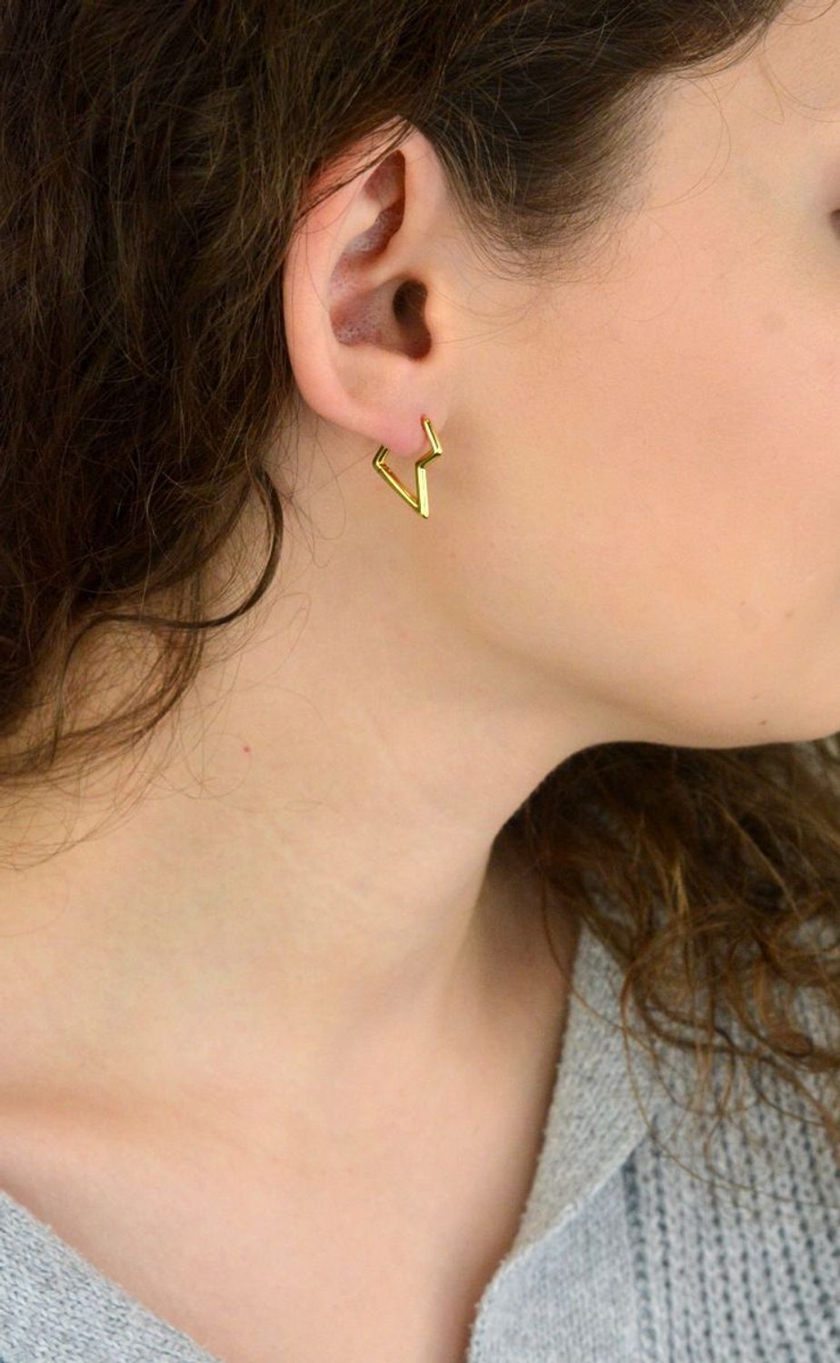 Kolczyki damskie srebrne pozłacane KSR1938Z – pioruny 925, złocisty akcent.jpg