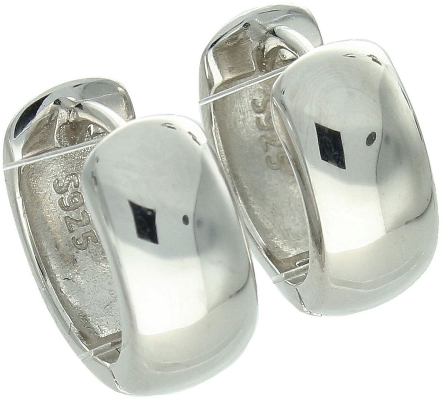 Kolczyki Damskie Srebrne KSR2305 – Gładkie Koła, Zapięcie na Zatrzask.jpg