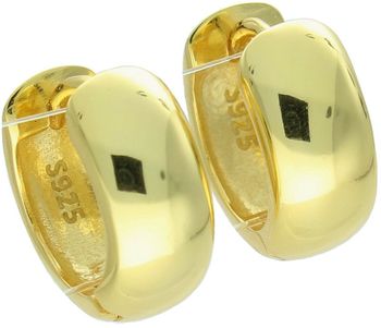 Kolczyki Damskie Srebrne Pozłacane KSR2305Z – Gładkie Kółka, Długość 1,3 cm.jpg