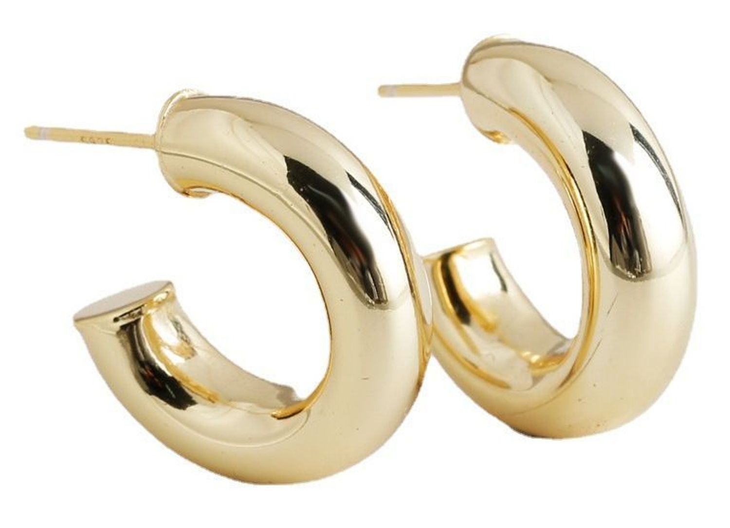 Kolczyki damskie KSR2449Z ze srebra próby 925 w klasycznym kształcie kółek. Długość 2,0 cm, szerokość 6 mm, zapięcie na sztyft – elegancka i uniwersalna biżuteria.1.jpg