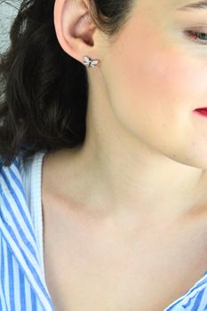 Kolczyki Dziecięce Srebrne KT9057 – Ważki z Cyrkoniami, Sztyft 1,5x1,0 cm (1).jpg